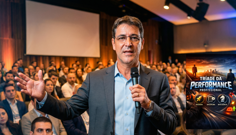 Renato Tomé Palestrando e Banner da Palestra